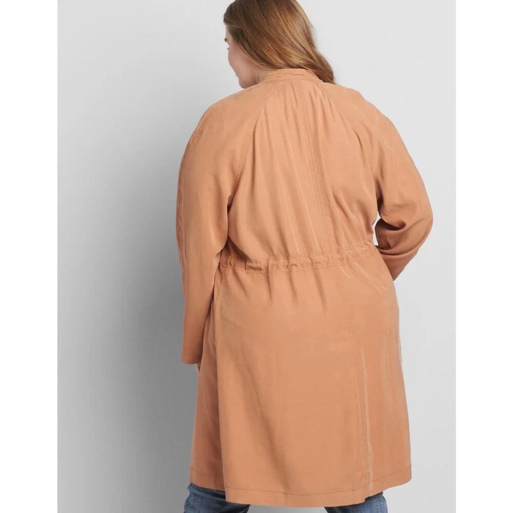 Lane Bryant Open Front Long Jacket Size 16 NWT Brown - Picture 4 of 8